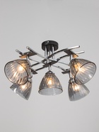 УЦЕНКА Люстра 6591180/5 E27 40 Вт серебро нов 60×60×24 см BayerLux 10924113