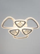 УЦЕНКА Люстра с ПДУ 1532/6WT LED 126 Вт 3000-6000К диммер белый 60×60×11 см BayerLux 10924114