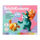 УЦЕНКА Пластилин классический 12цв 216г ErichKrause Jolly Friends Pastel со стеком (в коробке 12шт)1 - Фото 2