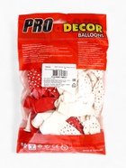 Воздушные шары латексные 12" «Сердца», 25 шт., 5-сторонние - Фото 4