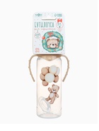 Новогодняя бутылочка для кормления «Baby Bear» 250 мл, цилиндр, бежевый Mum&Baby - фото 17144521