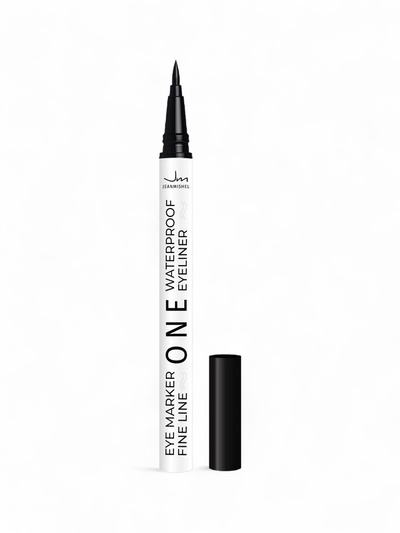 Подводка-фломастер для глаз черная JEANMISHEL ONE WATERPROOF водостойкая, 1, 1 г