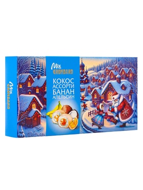 Конфеты глазированные «Набор конфет Ассорти», со вкусом банана и апельсина,126 г