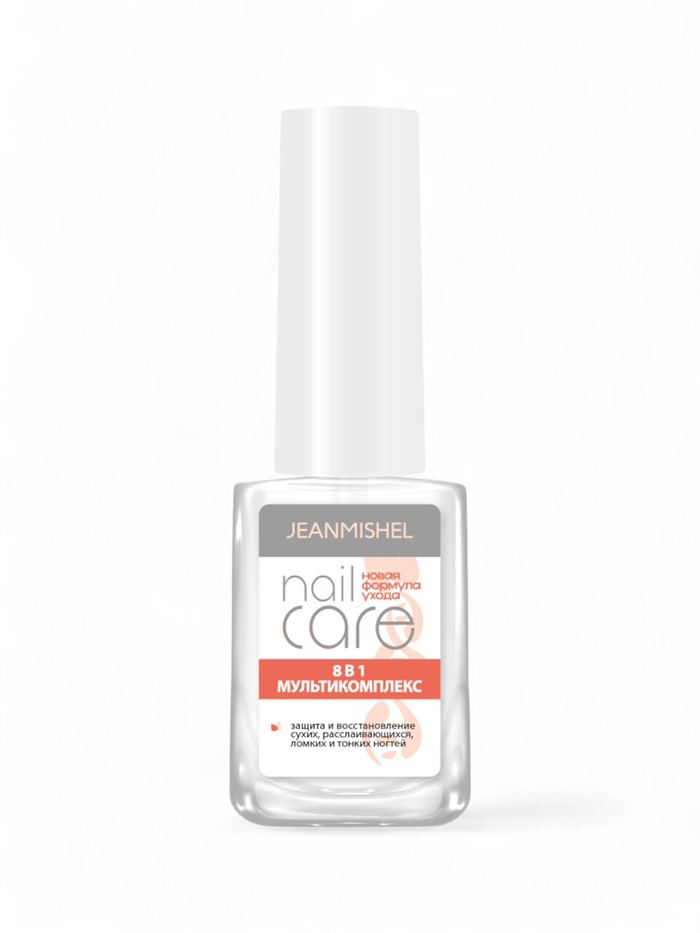 Лак-уход лечебная серия JEANMISHEL 8 в 1 мультикомплекс, 6 мл - Фото 1