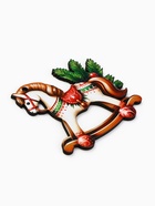 Ёлочная игрушка - подвеска новогодняя «Лошадка-качели», 7.7×6.9 см - Фото 3