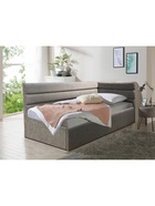 Кровать подростковая «Фрейм Модерн», правая, с подъёмным механизмом, спальное место 900×2000 мм, ткань вивальди 3, цвет бежевый - фото 122241699