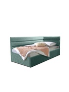 Кровать подростковая «Фрейм Модерн», правая, с подъёмным механизмом, спальное место 900×2000 мм, ткань вивальди 19, цвет бирюза - фото 122241701