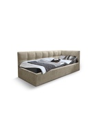 Кровать подростковая «Фрейм Клетка», правая, с подъёмным механизмом, спальное место 900×2000 мм, ткань вивальди 3, цвет бежевый - фото 122241710