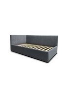 Кровать подростковая «Фрейм Страйп», левая, с подъёмным механизмом, спальное место 900×2000 мм, ткань вивальди 34, цвет графит - фото 122241751