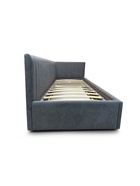 Кровать подростковая «Фрейм Страйп», правая, с подъёмным механизмом, спальное место 900×2000 мм, ткань вивальди 34, цвет графит - фото 122241761