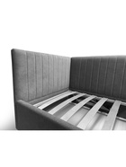 Кровать подростковая «Фрейм Страйп», левая, с подъёмным механизмом, спальное место 900×2000 мм, ткань мелита 25, цвет пыльная роза  (артикул 10923912)  большой выбор товаров оптом и в розницу по низким ценам с доставкой