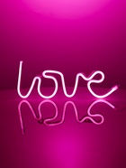 Неоновая вывеска «Любовь», 35×13 см, от батареек AAx3 + USB, розовая - Фото 5
