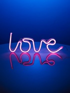 Неоновая вывеска «Любовь», 35×13 см, от батареек AAx3 + USB, розовая - Фото 7
