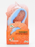 Рулетка - поводок для собак, лента 5 м, голубая 10895292 - фото 16969808
