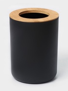 УЦЕНКА Набор для ванной «Вуди» 6 пред.(мыльница. дозатор, 2 стакана, ерш, ведро), чёрный - Фото 5