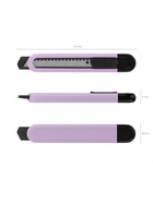 УЦЕНКА Нож канцелярский 18мм, ErichKrause "Butterfly Pastel Bloom", с автоматической фиксацией лезв - Фото 3