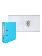 УЦЕНКА Пaпкa-регистратор А4 75 мм Calligrata голубая, мет.уголок, карман, собран - Фото 2