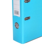 УЦЕНКА Пaпкa-регистратор А4 75 мм Calligrata голубая, мет.уголок, карман, собран - Фото 3