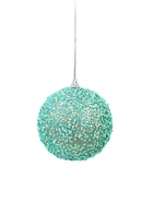 Ёлочный шар новогодний d=10 см «Карнавал» блистание, бирюзовый - Фото 2