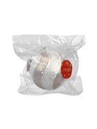 Ёлочный шар новогодний d=10 см «Карнавал» премиум, серебристо-белый (комплект 2 шт) - фото 52334106