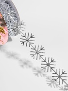 Лента декоративная, фигурная «Серебристые снежинки» 22 мм, 9.1 м±0.5 м 10876636 - фото 319913235