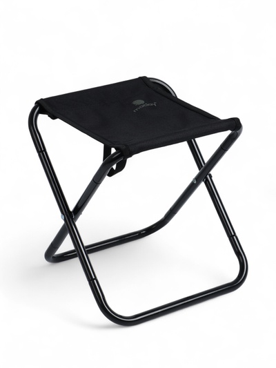 Стул туристический maclay, 25×23×27 см, до 80 кг, складной, разборный, чёрный