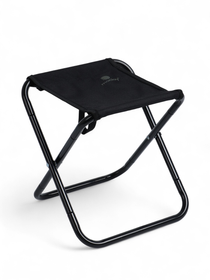 Стул туристический maclay, 25×23×27 см, до 80 кг, складной, разборный, чёрный - Фото 1