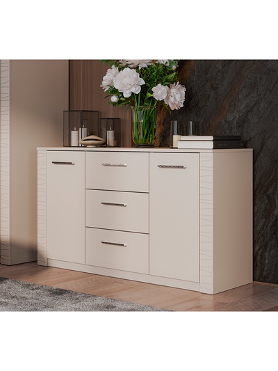 Комод напольный «Калипсо», 3 ящика, 2 двери, 1301×400×732 мм, цвет меланж