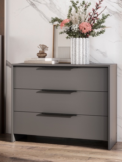 Комод напольный «Камелия», 901×390×726 мм, цвет графит