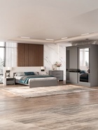 Тумба прикроватная «Камелия», 501×294×388 мм, цвет графит - фото 52334174