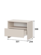 Тумба прикроватная «Камелия», 501×294×388 мм, цвет меланж - Фото 2