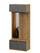 Прихожая «Авиньон», 1400×506×2216 мм, цвет дуб золотой/графит - Фото 2