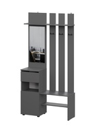 Прихожая «Денвер», 1001×348×1999 мм, цвет графит - Фото 1