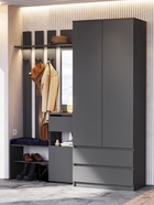 Прихожая «Денвер», 1001×348×1999 мм, цвет графит - Фото 3