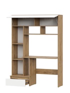 Стол компьютерный «Некст 1», 1317×366×1853 мм, цвет дуб золотой/белый - Фото 2