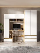 Стол компьютерный «Некст 1», 1317×366×1853 мм, цвет дуб золотой/белый - Фото 3