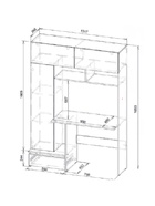 Стол компьютерный «Некст 1», 1317×366×1853 мм, цвет дуб золотой/белый - Фото 4