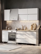 Кухня прямая «Токио», 1600×600×2140 мм, цвет белый - Фото 5