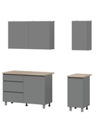 Кухня прямая «Денвер», 1600×600×2140 мм, цвет графит - Фото 7