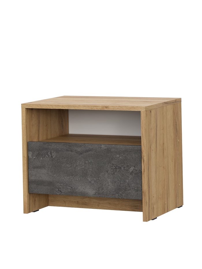 Тумба прикроватная «МСП», 501×358×414 мм, цвет дуб золотой/камень - Фото 1