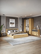 Тумба прикроватная «МСП», 501×358×414 мм, цвет дуб золотой/камень - Фото 3