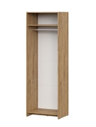 Шкаф прямой двухстворчатый «МСП», с зеркалом, 701×500×2094 мм, цвет дуб золотой/камень - Фото 2