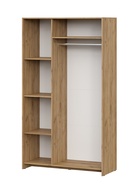 Шкаф прямой трёхстворчатый «МСП», с зеркалом, 1201×500×2094 мм, цвет дуб золотой/камень - Фото 2