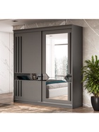 Шкаф – купе «Лайт» №25, 2001×600×2200 мм, цвет графит - Фото 1