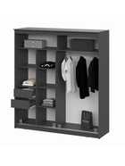 Шкаф – купе «Лайт» №25, 2001×600×2200 мм, цвет графит - Фото 3