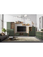 Пенал глухой «Милан», 501×416×1914 мм, цвет олива/дуб золотой - фото 52334266