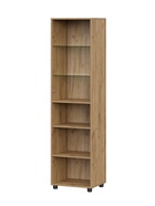 Пенал «Милан», со стеклом, 501×416×1914 мм, цвет белый/дуб золотой - Фото 2