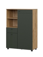 Шкаф – тумба «Милан», 901×416×1286 мм, цвет олива/дуб золотой - Фото 1