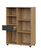 Шкаф – тумба «Милан», 901×416×1286 мм, цвет олива/дуб золотой - Фото 2