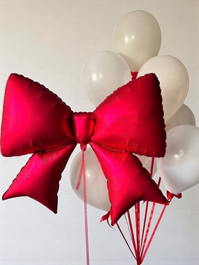 Воздушный шар фольгированный 39" «Бант» (комплект 2 шт)
